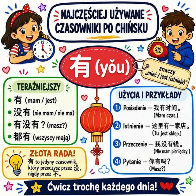 Mapa myśli: czasownik 有 (yǒu)